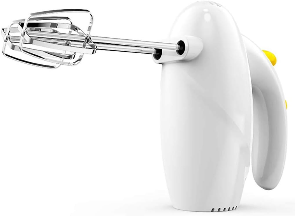 MaGiLL Egg Beater,Hand Mixer Electric Kitchen Mixer,5-Speed Settings with One-Touch Easy Eject Button-White fine