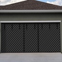Garage Door Screen for Winter 16x8ft Garage Door Insulation Kit for 2 Car Magnetic Thermal Curtain Oxford Cover Blanket, Weatherproof, Windproof, Soundproof