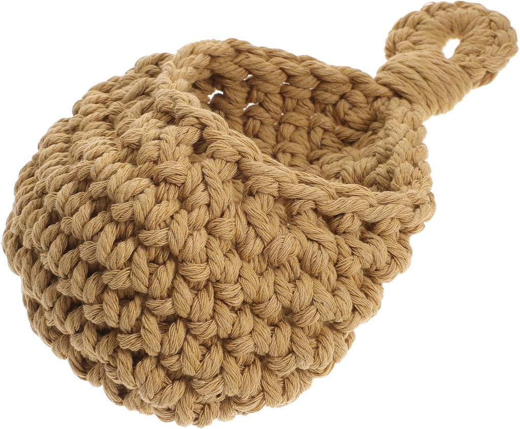 Ciieeo Wall Hanging Fruit and Vegetable Storage Basket Woven Design for Kitchen and Dining Room Rustic Style Hanging Baskets Home Decor Wall Mounted Organizer