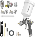 InoKraft D1 LVLP Air Spray Gun Premium Kit, Easy to Use, Paint Gun for Cars & House DIY Painting, 1.3/1.5/1.7mm Nozzles, with Paint Sprayer Accessories
