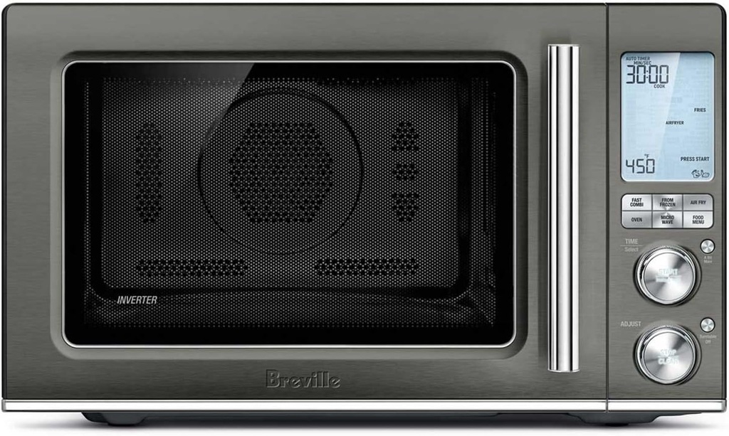 Breville BMO870BST Combi Wave 3-in-1 Microwave, Air Fryer and Convection Oven, Black Stainless Steel