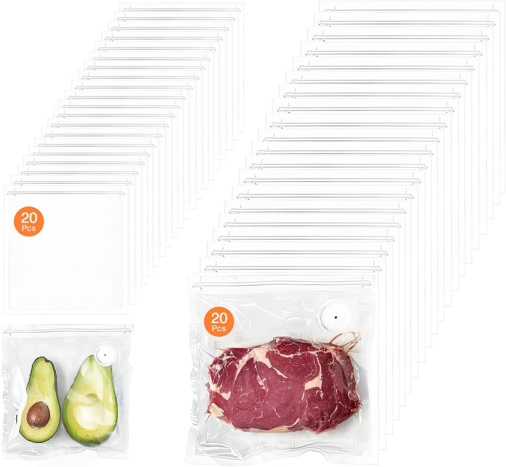 Vacuum Sealer for Food Sealing,40 White Vacuum Sealer Bags
