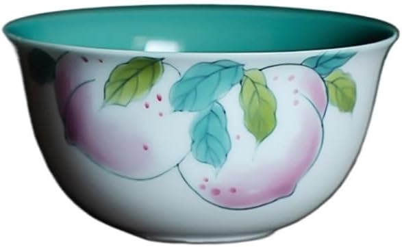 SONGCHAO Matcha Cups Pure Hand-painted Pastel Peach Tea Cup Ceramic Tea Cup Restaurant Sake Cup Office Hospitality Cup Tea Set Tea Infuser Mug