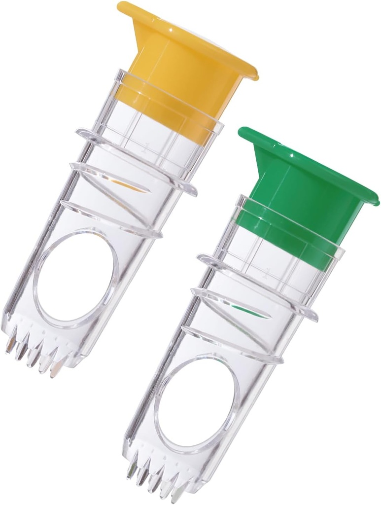 Lemon Squeezer,Screw-Top Lemon Squeezer, Manual Juice Extractor with Built-In Filter, Portable Lemon Juicer For Cocktails Drinks And Cooking(2PCS Yellow+Green)