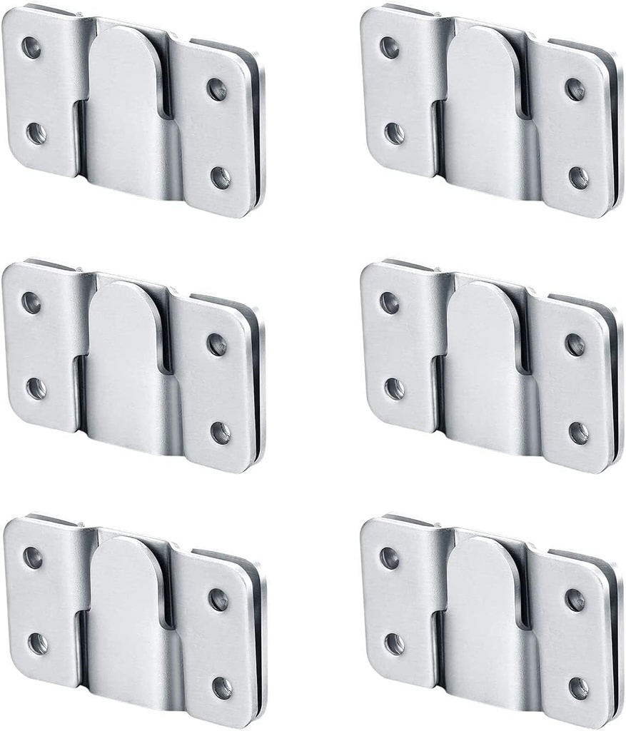 Flush Mount Bracket, Interlocking Photo Frame Hook 56 x 36mm Heavy Duty Picture Hangers, Interlock Bracket Furniture Connector, Sectional Couch Connectors, Headboard Wall Mount Hardware (6 Pairs)