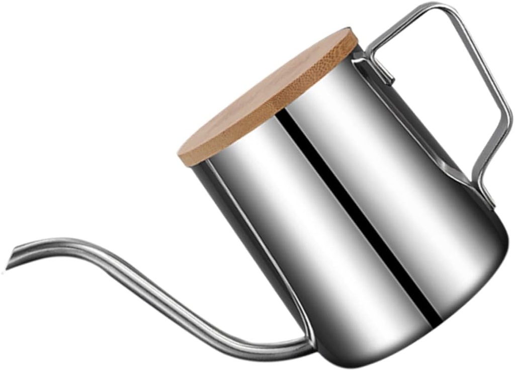 Cabilock Stainless Drip Coffee Maker Drip Pot Long Spout Tea Kettle Hand Brew Coffee Maker