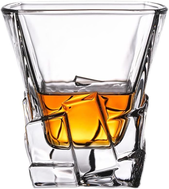 European Classical Irregular Wine Glass Glass Beer Glass Bar Personality Iceberg Glass 320ml