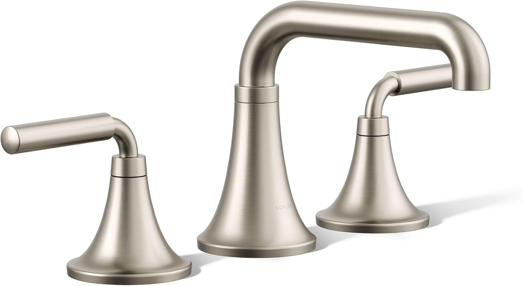 Kohler 27416-4-BN Tone™ Widespread Bathroom Sink Faucet, 1.2 gpm, Vibrant Brushed Nickel