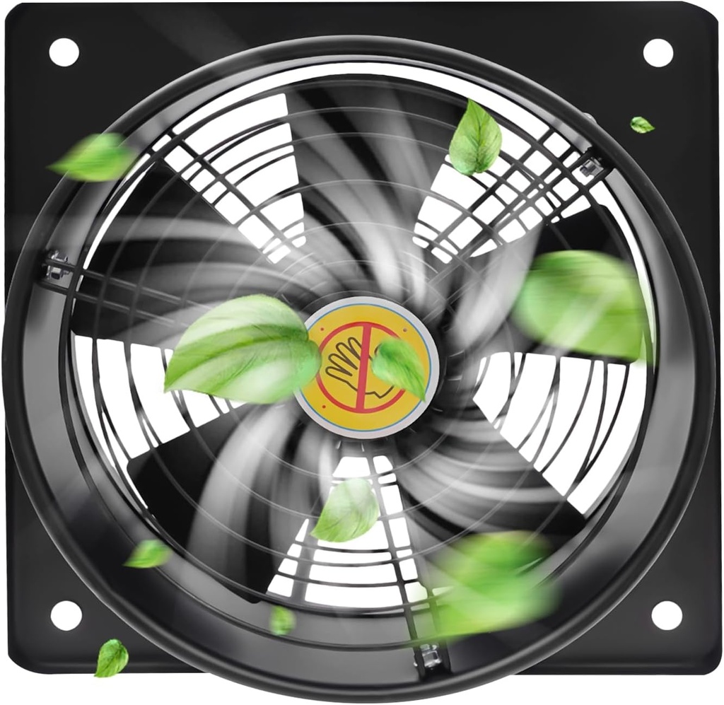 Exhaust Fan, 12.6" Utility Blower Fan 120W Industrial Axial Flow Fan Ventilator Extractor Factory Extraction Ventilation Wall Mounted Air Blower