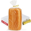 Reusable Plastic Bread Bags - 50 Pack Clear Loaf Bags for Homemade Bread - Perfect for Baked Goods Storage