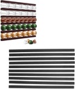 Coffee Pod Holder for, Holders for Counter, Coffee Pods Storage/Organizer, Coffee Capsule Holder with Stickers, Wall Mount or Under Cabinets, Holds 54 Capsules (Black)