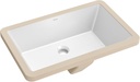 KRAUS Elavo 21.125 in. Rectangular Porcelain Ceramic Undermount Bathroom Sink in White with Overflow Drain, KCU-242