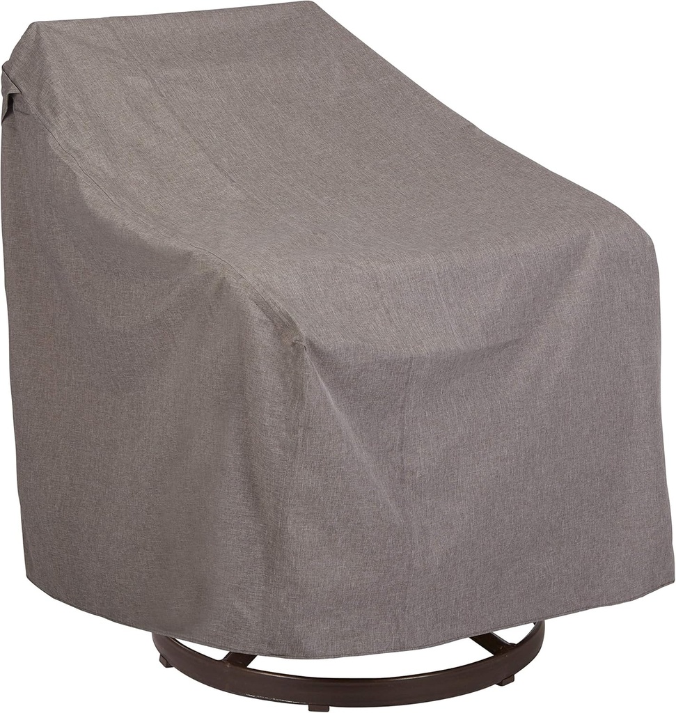 Modern Leisure Garrison Swivel Lounge Patio Chair Cover - Weather-Resistant Fabric - Outdoor Furniture Protection Perfect for Patio, Deck, and Porch - 37.5" L x 39.25" W x 38.5" H - Heather Grey