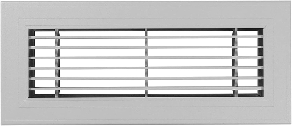 Shoemaker Manufacturing, Cement Gray, 4x12, Premium Modern Aluminum Floor Grille, Heavy Duty Floor Grille