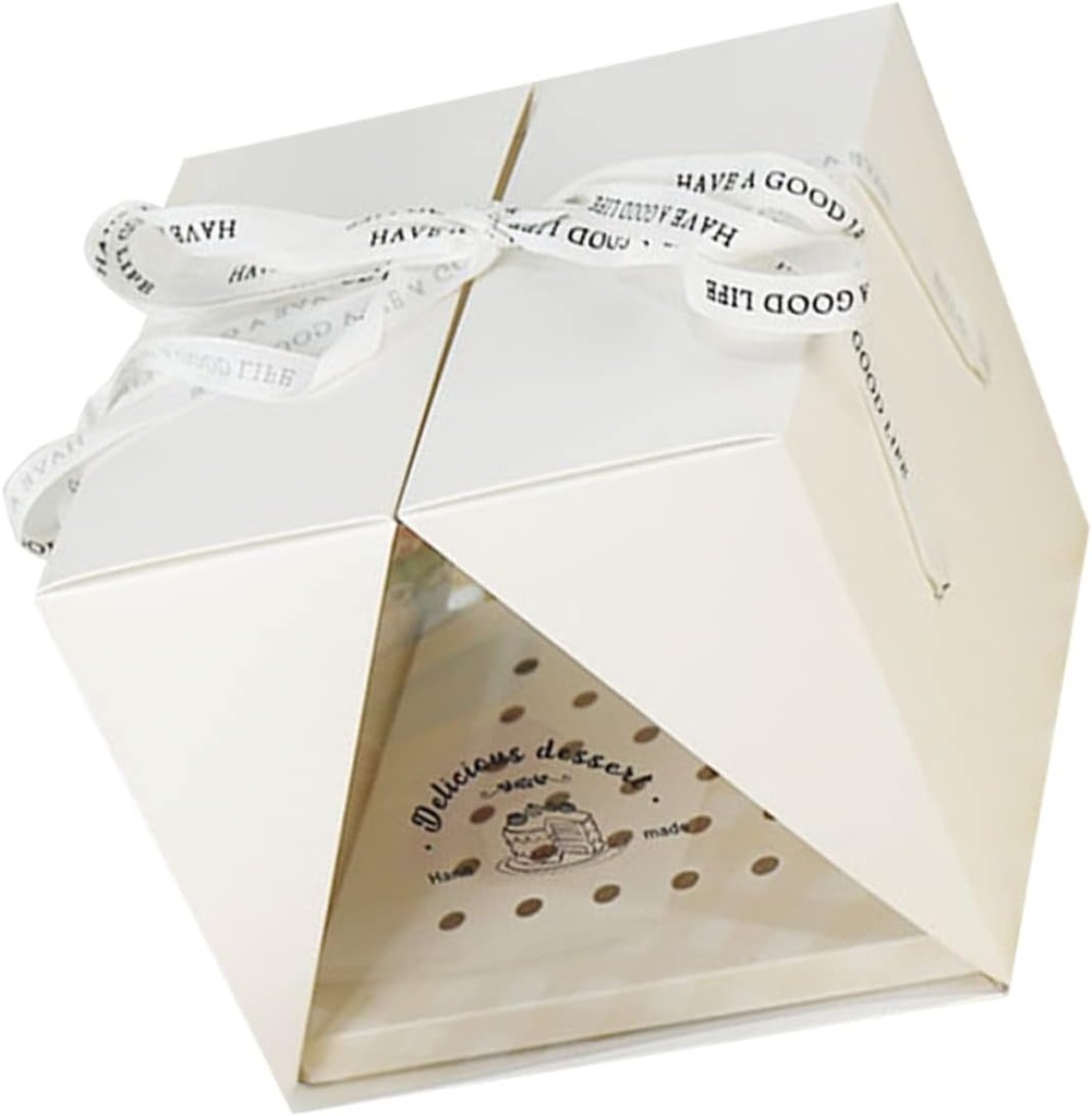 Ciieeo Multi-purpose Cake Carrier Rectangular Cake Box for Baking Storage and