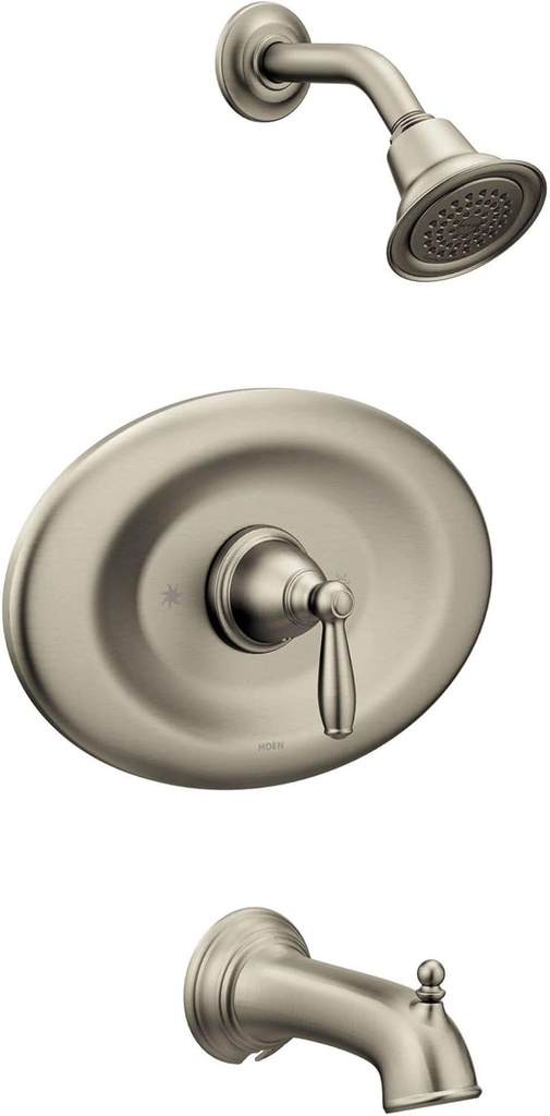 Moen T2157EPBN Brantford Posi-Temp Eco-Performance Tub and Shower Trim Kit, Valve Required, Brushed Nickel