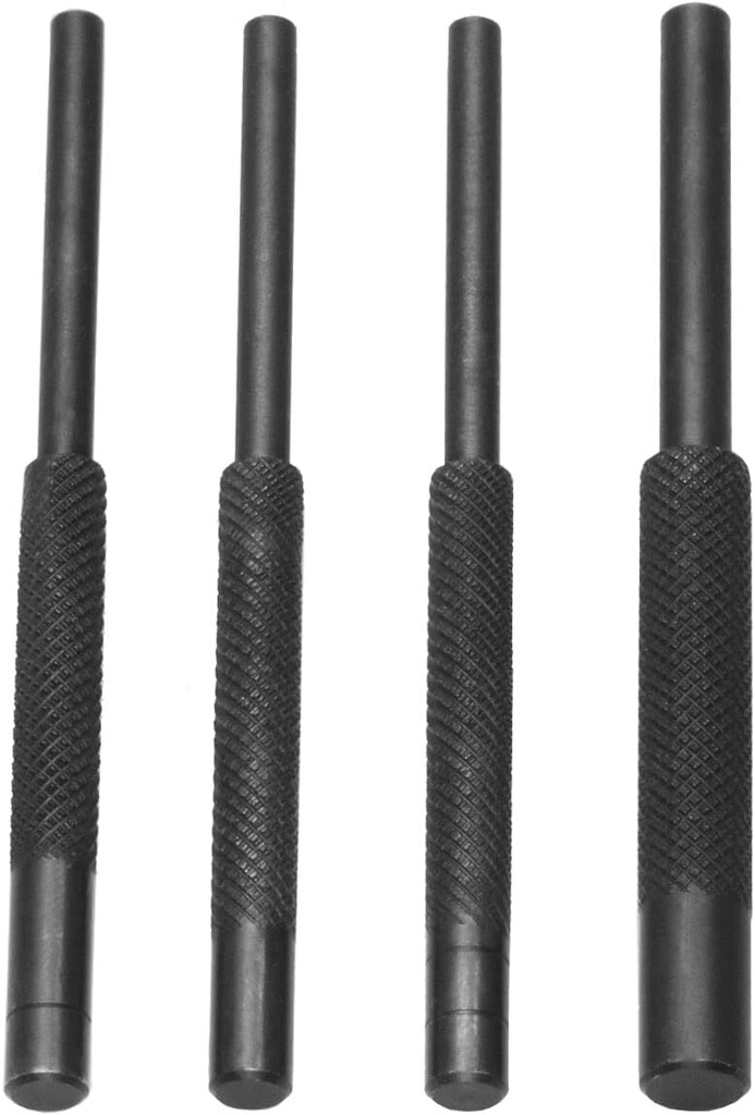 Pin Starter Punch Set Tool, Steel Roll Pin Starter Punch Tool, 1/16'', 3/32'', 1/8'', 5/64''