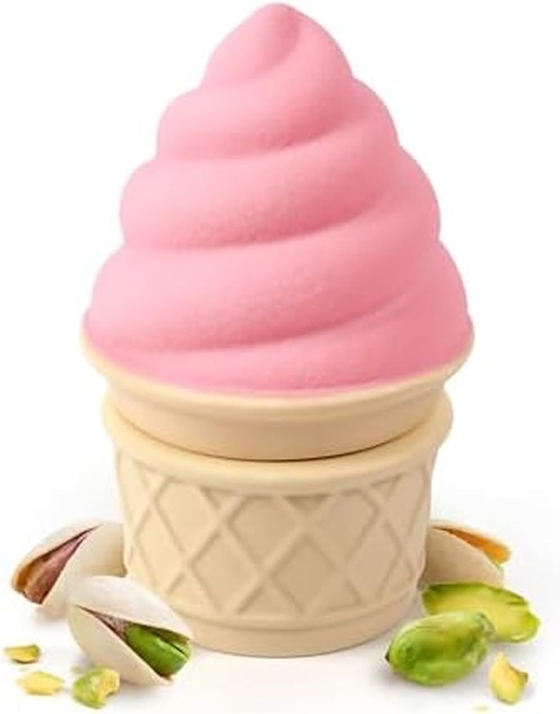 Fred Spice Ice Cream Shaped Herb Grinder - Ceramic Herb Prep Tool for Fresh Herbs & Botanicals, Compact Kitchen Gadget & Giftable Culinary Accessory for Flavor Grinding Fun