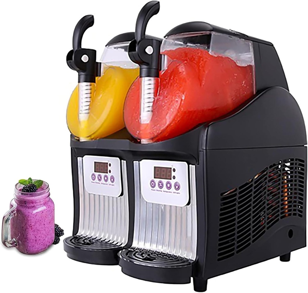 5l Commercial Slushy Machine, Double-Bowl Mini Size Slushy Drink Machine, Cooling Beverage Making Machine