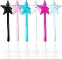 6Pcs Fairy Wand Salt Dispenser, Five Point Star Shaped, Three Hole, Suitable for Cooking, Baking, Parties, and Home Decor (6 Colors)