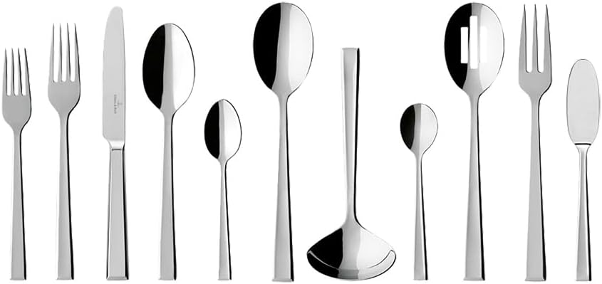 Villeroy & Boch Victor Stainless Steel Flatware Set, 46 Pieces