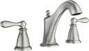 Moen WS84440SRN Two-Handle High Arc Bathroom Faucet, Spot Resist Brushed Nickel