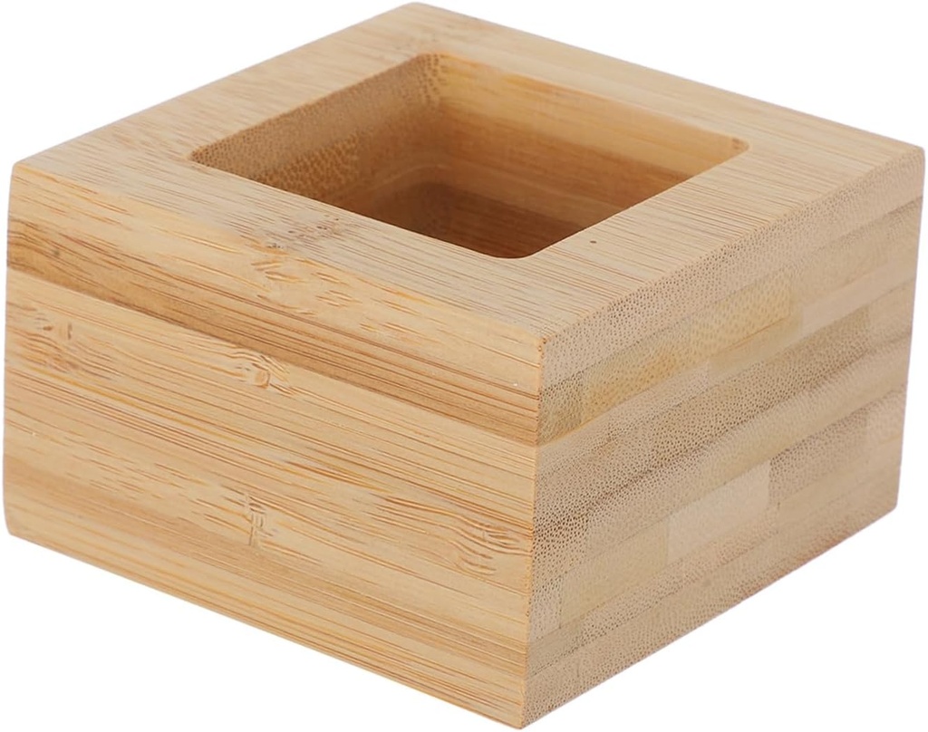 Japanese Square Wooden Sake Cup Creative Water Drinking Holder for Home Bar Kitchen Wood Material Sturdy Sushi Holder Khaki Box for Japanese Cuisine Restaurants