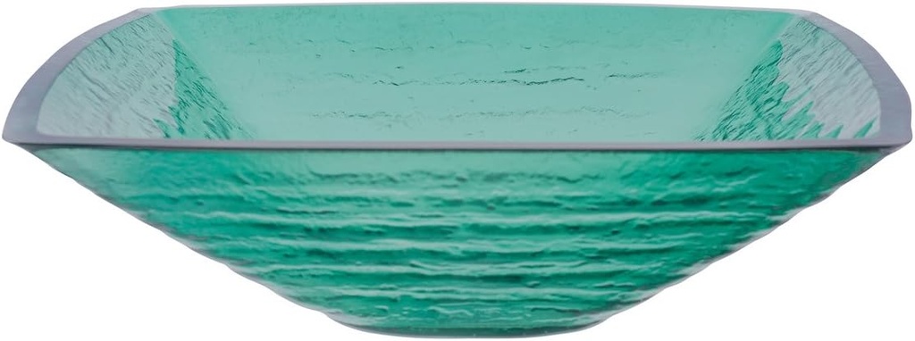 Novatto TIS-286G SAUNA Glass Vessel Bathroom Sink,Green