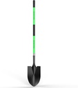 HIGHLIGHT Spade, Heavy Duty Gardening Shovel, Garden Shovel 56 inch for Digging, Round Shovel with D-Handle, for Garden,Beach, Snow, Fiberglass Handel, Green