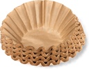 Coffee Filters - Natural Unbleached Brown Biodegradable - Large Basket - 9.75" Flattened Diameter - 4.25" Diameter Base - by California Containers (200 Count)