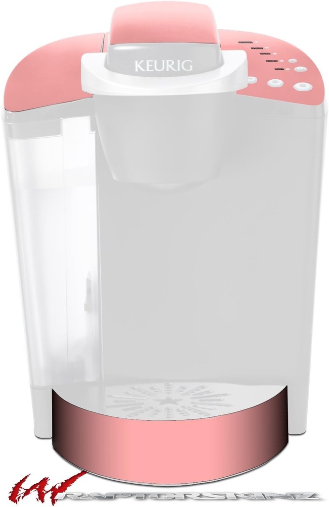 Decal Style Vinyl Skin compatible with Keurig K40 Elite Coffee Makers Solids Collection Pink (COFFEE MAKER NOT INCLUDED)