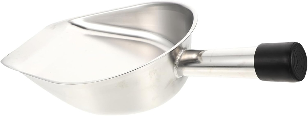 PRETYZOOM Handheld Stainless Steel Ice Shovel Multi Function Grain and Flour Scoop for Kitchen Home Use Easy to Clean Compact Design for Ice Food and More