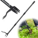 60” Stand Up Weed Puller Tool with Long Handle Reinforced 4-Claw Metal Head Manual Weeders Picker for Removing Dandelion Crabgrass from Garden Yard Lawn Without Bending or Kneeling