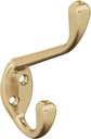 Amerock H55451CZ | Noble Double Prong Decorative Wall Hook | Champagne Bronze Hook for Coats, Hats, Backpacks, Bags | Hooks for Bathroom, Bedroom, Closet, Entryway, Laundry Room, Office