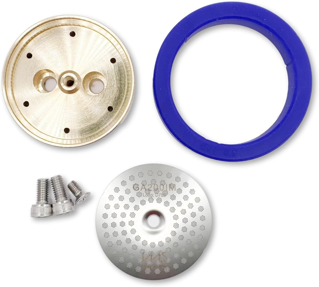 Kit for Gaggia. IMS Precision Shower Screen, Brass Shower Holder, Silicone Gasket, Screws