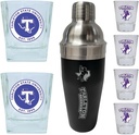 R and R Imports Tarleton State University Officially Licensed Collegiate Barware Set – 7-Piece Cocktail & Whiskey Glass Gift Pack
