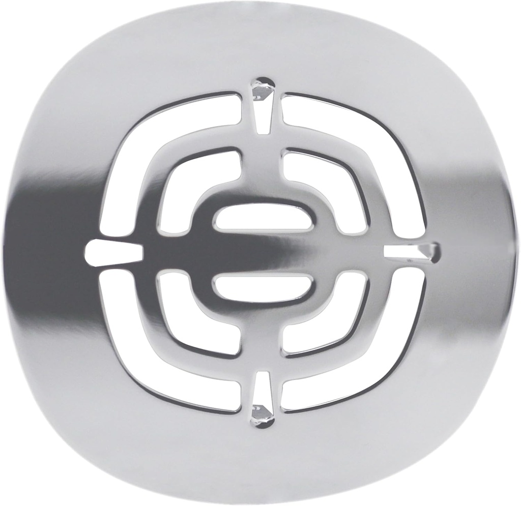 Westbrass D316-100-26 4-1/2" OD Brass Snap-in Shower Strainer Grid Drain Cover, Polished Chrome (100-Pack)