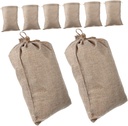 8pcs Burlap Potato Sacks Reusable Grocery Bags Strong Potato Sacks Drawstring Vegetable Storage Multifunctional Kitchen Bags Fresh Fruits Veggies Storage