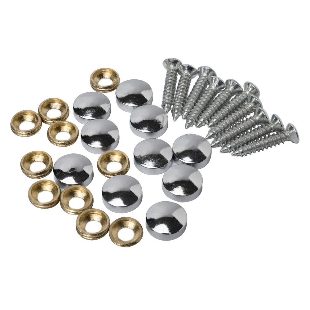 10PCS Decorative Caps Cover Nails Brass Mirror Screws Sign Holder Advertising Nails Cap Fasteners Hardware for Mirrors,Tea Tables, Wardrobes,or Glass Furniture