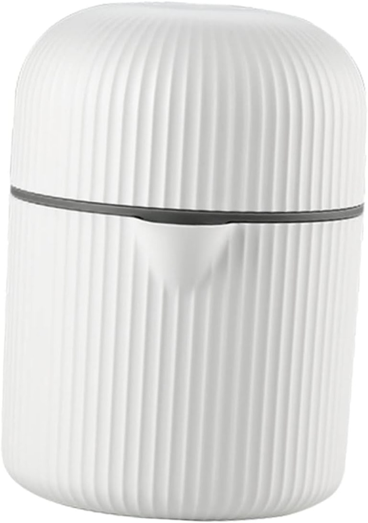 Healifty Portable Manual Fruit Juicer White Plastic Orange Lemon Squeezer with Strainer Compact Household Handheld Citrus Press for Camping Picnic and Travel