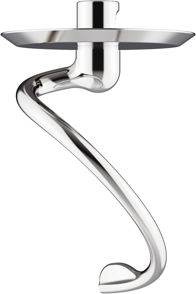 Stainless Steel Spiral Dough Hook for Kitchenaid Stand Mixer, 4.5 Qt - 5 Qt Tilt-Head Stand Mixer Attachments for Kitchenaid Dough Hook - Dishwasher Safe by Cofun