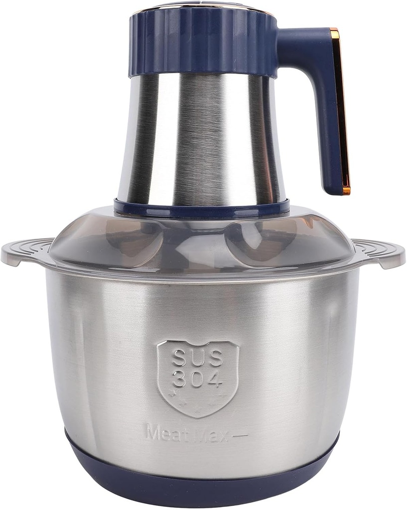 Food Processor, Food C Electric Meat Inder with 5L Stainl Steel Bowl 500W Copper Motor for Kitchen Meat Vegetables Onion Garlic Salad Uits Nuts US Plug 10V ProcessorElectric Meat