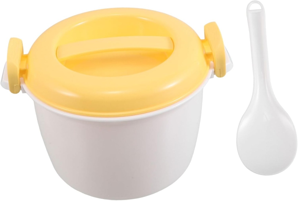 Zerodeko Microwave Rice Cooker Food Steamer Multi-functional Rice Cooking Tool for Quick Meals Compact Design for Easy Storage Versatile Use Small Spaces