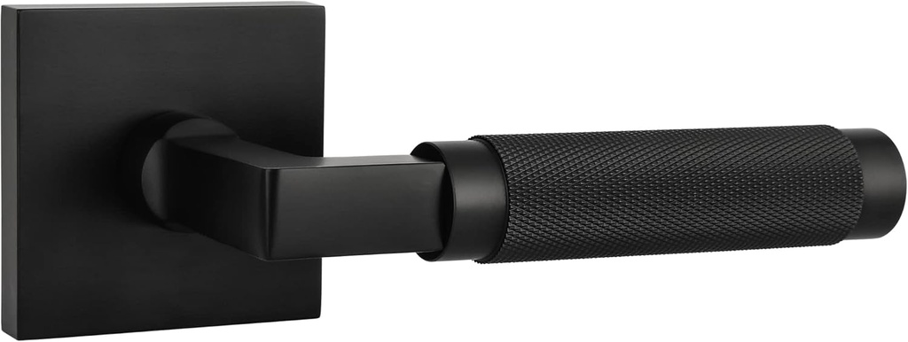 Explore Hardware Soho Solid Brass Single Dummy Door Lever – Matte Black Non-Turning Decorative Handle