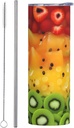 Fresh fruit 20oz straight straw cup (with straw) has certain heat preservation and cold preservation effects.