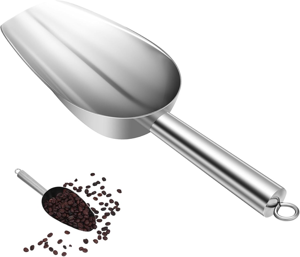 Thickened Stainless Steel Scoop Ice Pet Food Coffee Bean Flour Serving Tool
