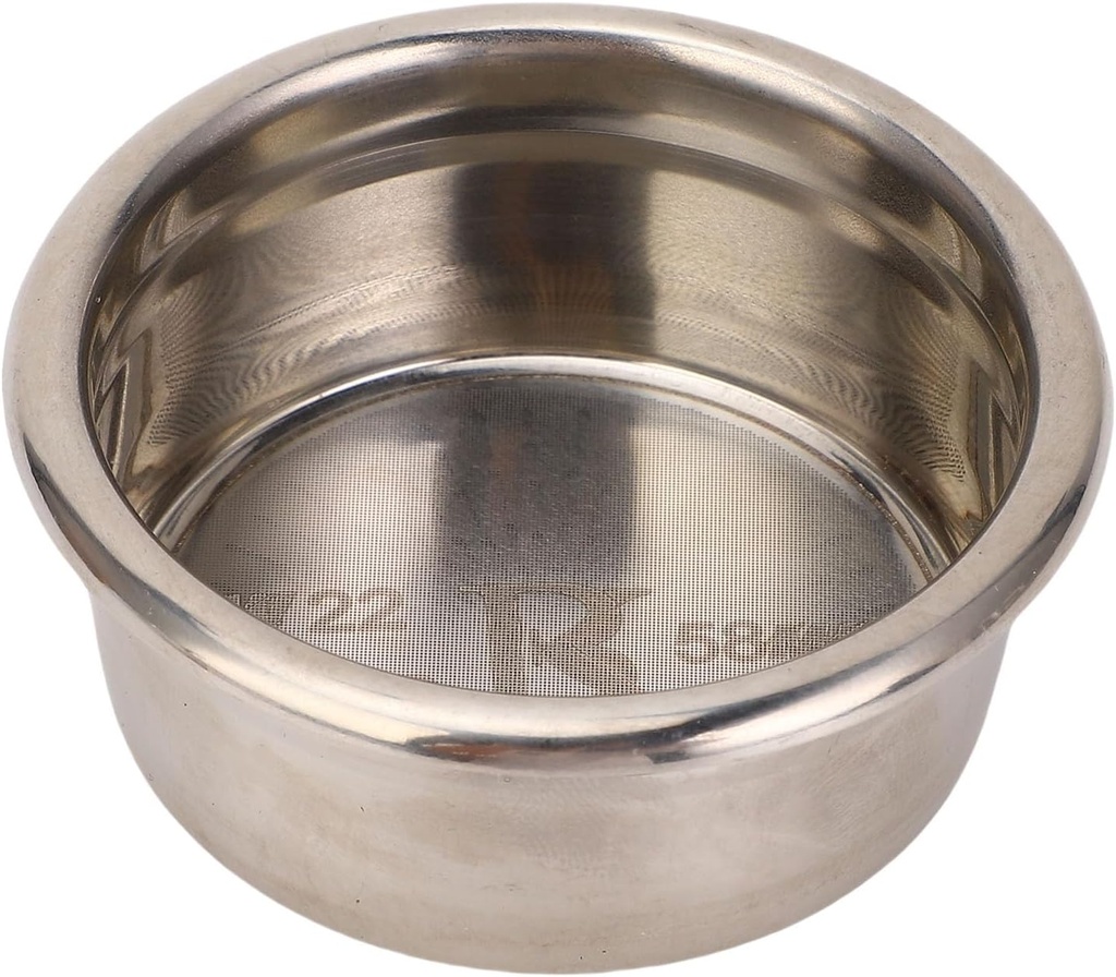 58mm Espresso Filter Basket, Stainless Steel High Precision Extraction Portafilter Basket Filter Fits Most 58mm Portafilter Tamper (22G)