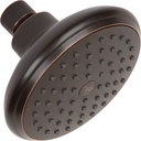 Shower Head Water Saver Black - The 4 Inch High Flow Wall Mount Bathroom Showerhead Nozzle For Low Water Pressure Showers, 2.5 GPM - Oil-Rubbed Bronze