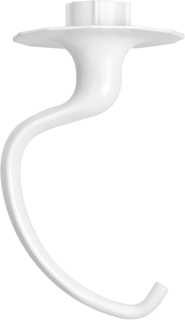 K5ADH Dough Hook for KitchenAid 6 Quart Bowl-Lift Stand Mixer, Dough Hook Replacement for KitchenAid Professional 600 Series Mixers, White