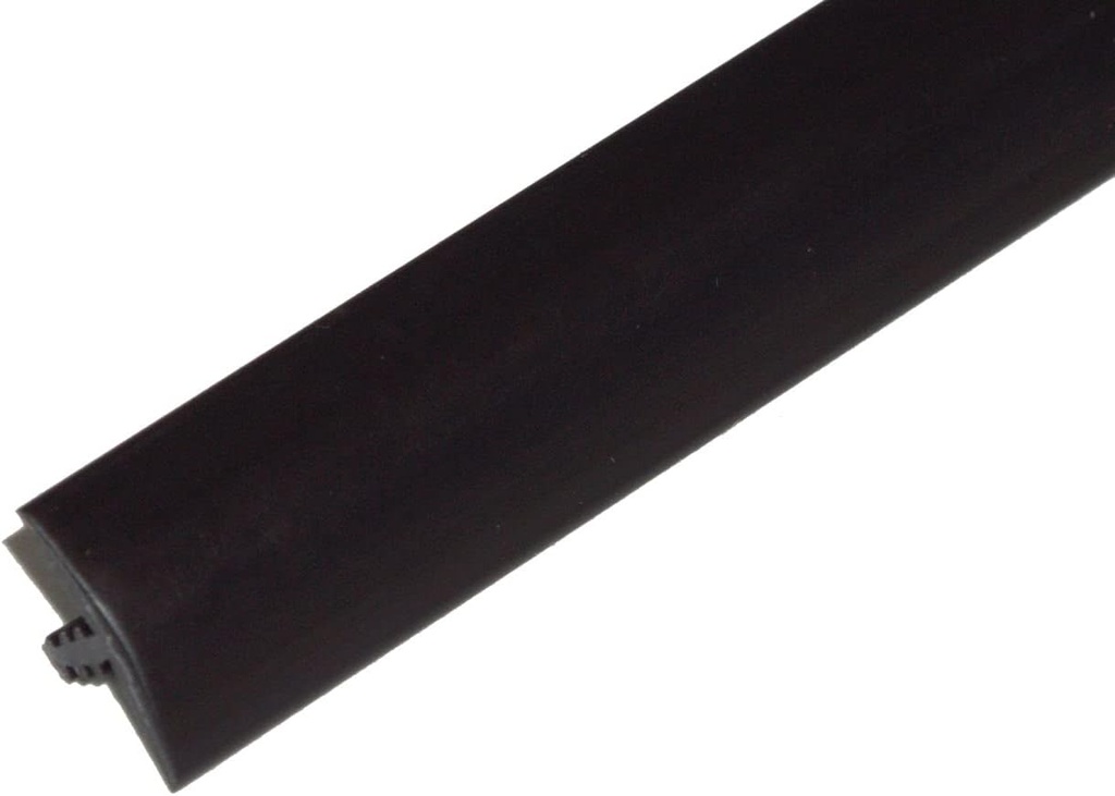 25ft Roll of Black 5/8" Plastic Tee Moulding for Arcade Game Cabinets, Counters, Shelves, or Tables